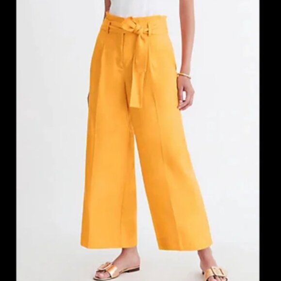 ANN TAYLOR Paperbag Culotte Pant In Fresh Mandarin Size 12P - Picture 1 of 8